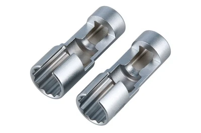 Laser Tools 9198 Difficult Access Diesel Injector Pipe Sockets 17/18mm 3/8"D 2pc - Image 1 of 4
