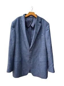 Joseph Abboud Twilled Blue San Ildefonso Modern Blazer 20” Shoulder Seam - Picture 1 of 10