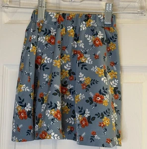 Bailey’s Blossoms Girls 5T Skirt Blue Floral Print Pleated A-Line 100% Polyester - Picture 1 of 4