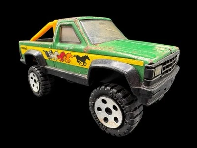 Camioneta pickup Buddy L Ford 4x4 Safari 1982 Macao Green Horses 7" de colección Foto 1 de 4