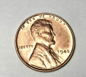 1945 Lincoln Wheat Cent Penny ~ UNCIRCULATED ~ 1c Coin - Picture 1 of 2