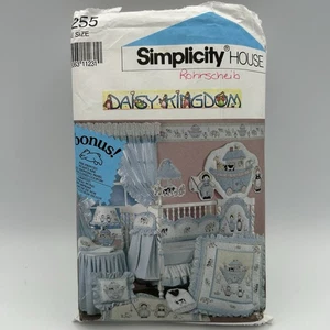 Vintage Sewing Pattern Simplicity 7255 Daisy Kingdom Nursery Decor and Bedding - Picture 1 of 14