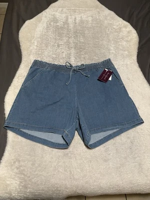 Nuevos Pantalones Cortos Chinos Gloria Vanderbilt Pull On Jean Talla Grande 22W Nuevos con Etiquetas  Foto 1 de 4