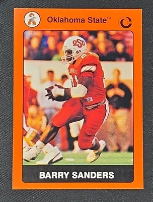 1991 Collegiate Collection Barry Sanders Oklahoma State Cowboys #2 - Image 1 of 2