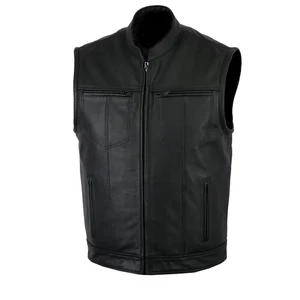 Chaleco de moto de cuero Fulmer para hombre con bolsillo oculto LEGION 500 - Imagen 1 de 4