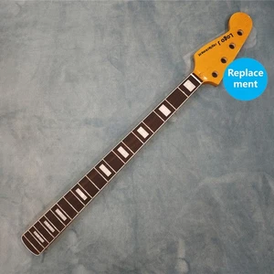 Left Hand Maple Electric JB Bass Guitar Neck 20 Frets Rosewood Yellow Glossy - Picture 1 of 10