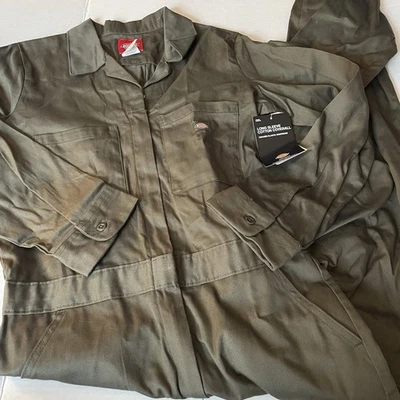 Mono Dickies para mujer M 100 % algodón verde oliva nuevo mono manga larga Foto 1 de 4