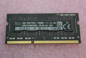 SK Hynix 4GB 2Rx8 PC3L-12800S DDR3 Laptop Memory Ram SODIMM HMT451S6AFR8A-PB - Picture 1 of 1