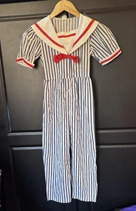 Color Kids Sailor One Piece Front Button Up Romper Kids 6X - Picture 1 of 7