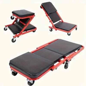 2 in 1 Mechanic Creeper 36" Z Creeper Seat 350lbs Capacity - Picture 1 of 3