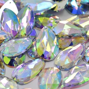 Große Nähkristall Flache Rückseite Perlen Strass Nähen Basteln Kleidung Perle 100 Stck. - Bild 1 von 21