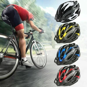 Carbon Bicycle Cycling MTB Skate Helmet Mountain Adult Bike Helmet for Men Women - Picture 1 of 18