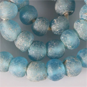 12534 * 50 Perlen, aus recyceltem Glas Krobo Ghana beads - Bild 1 von 6