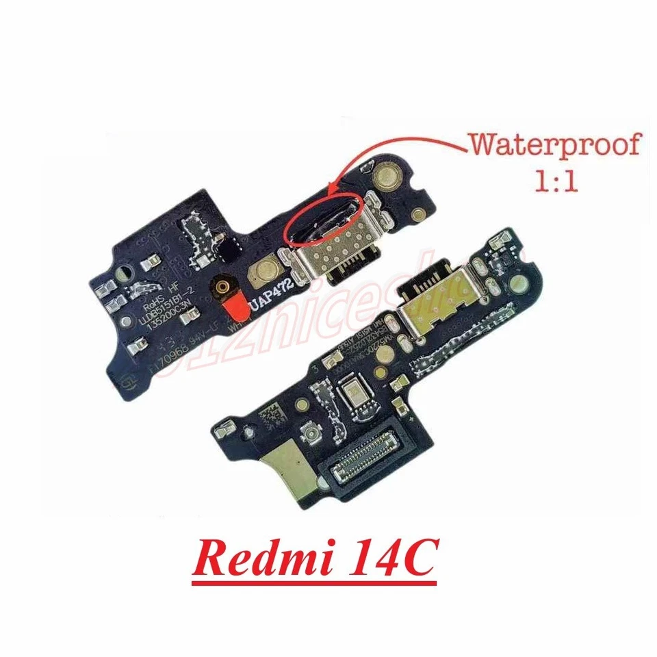 OEM Type-C DC in Power Charging Port Socket Mic Jack Board For Xiaomi Redmi 14C - Image 1 of 1