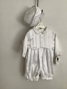 Boy Christening Outfit by Sarah Louise of England Size 3 Months NOS w/ tags - Picture 1 of 8