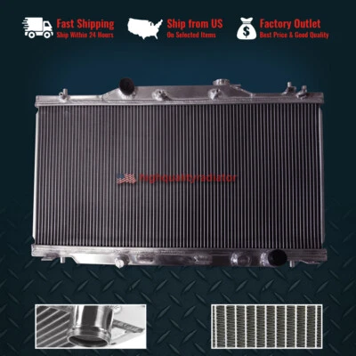 2Rows All Aluminum Radiator For 2002-2006 Acura RSX 2.0L MT Foto 1 de 4