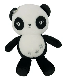 Girls Panda 9" Purse Teddy Bear Black White Stars Dress Up Chain Gymboree - Picture 1 of 6