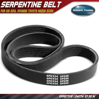 37.55 in Serpentine Belt for Kia Soul Hyundai Accent Toyota Yaris Mazda Scion - Image 1 of 4