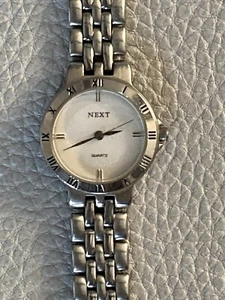 Vintage Next Ladies Silver Tone Stainless Steel Quartz Wristwatch 200mm - Picture 1 of 6