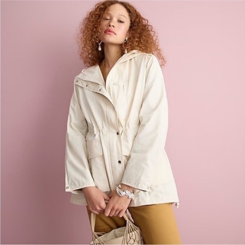 OFF WHITE J. Giacca leggera Crew nuova perfetta colore rosa champagne