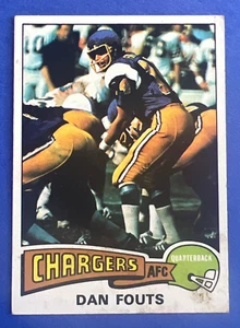 1975 Topps Dan Fouts #367 Rookie Football Card VG (Stain) No Creases - Picture 1 of 3