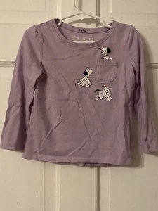 Jumping Beans Girls Disney Dalmatians Purple Long Sleeve Shirt Size 3T - Picture 1 of 4
