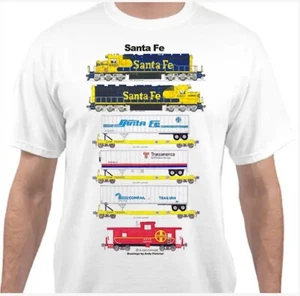 Camiseta Santa Fe Piggyback Train Railroad de Andy Fletcher - Imagen 1 de 1