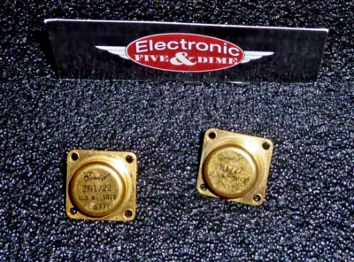 2N1722 BENDIX NPN Silicon High power Transistor / TO-53 Case  2PCS - Image 1 of 2