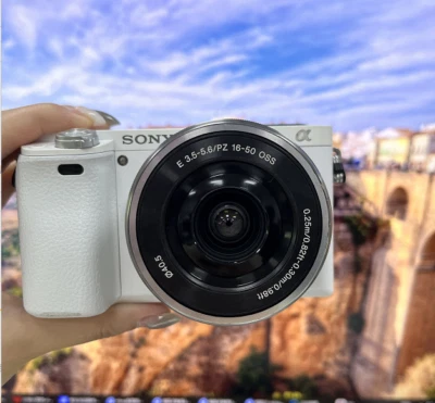 Sony Alpha α6000 24.3MP Digital SLR Camera with E PZ 16-50mm Power Zoom Lens - Image 1 of 4