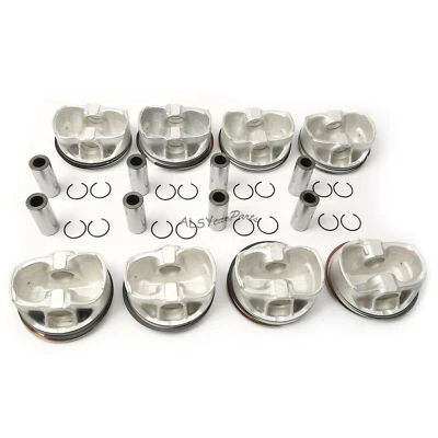 Anillos de pistones de motor de 5,5 L 8 piezas para Mercedes-Benz C218 X218 W212 S212 W166 M157 Foto 1 de 4