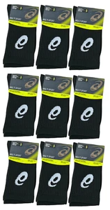(Paquete de 9) Calcetines ASICS Multi Sport Team Crew Negros Talla S/P Rendimiento Atlético - Imagen 1 de 4