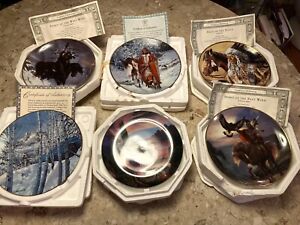 Native American Franklin Mint Collector Plate Lot Hamilton Collection Horse
