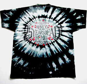 Grateful Dead Shirt T Shirt Vintage 1990 25 Years Dead Tour Tie Dye Black GDM XL