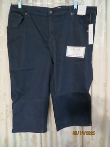 Damenjeans Übergröße 20 Cropped Super Stretch von Purple & More Neu mit Etikett - Bild 1 von 8