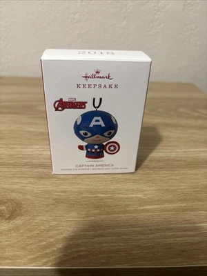 Hallmark 2018 纪念品木质装饰品美国队长  — 第 1/2 张图片