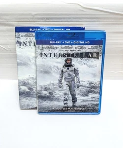 Interstellar W/Film Cell & Slipcover (Blu-ray + DVD) RARE OOP HTF NEW SEALED - Picture 1 of 3