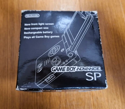 NEW Nintendo Gameboy Advance SP Onyx Black Japan GBA *COLLECTORS ITEM* - Image 1 of 3