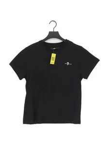 7 For All Mankind Women's T-Shirt M Black 100% Cotton Basic - Picture 1 of 5