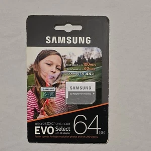 Samsung Evo Select 64GB Class 10 - SDXC Memory Card - (MB-ME64GA/AM) - Picture 1 of 2