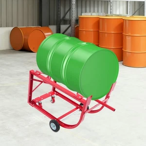 Drum Cradle Movable Drum Cradle Drum Stand Drum Cradle Red with Wheels 55 Gal - Picture 1 of 17