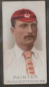 WILLS-CRICKET CRICKETERS 1896-#36- GLOUCESTERSHIRE - PAINTER - Picture 1 of 2