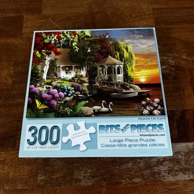 Heaven On Earth 18x24in 300 Large Piece Jigsaw Puzzle Bits and Pieces Complete - Image 1 of 4