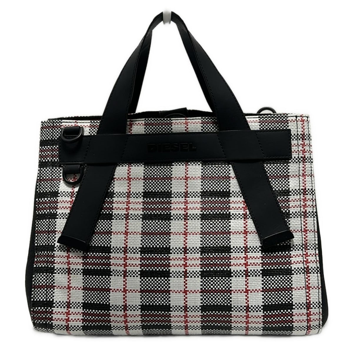 【美品】7/21削除予定　DIESEL 黒 ナイロン ハンドバッグ DIESEL ディーゼル ハンドバッグ ナイロン ブラック