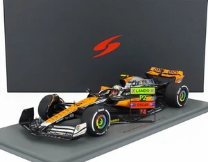 MODELLINO AUTO F1 STATICO SPARK MCLAREN MCL60 BRITISH GP 2023 NORRIS SCALA 1:18 - Foto 1 di 8
