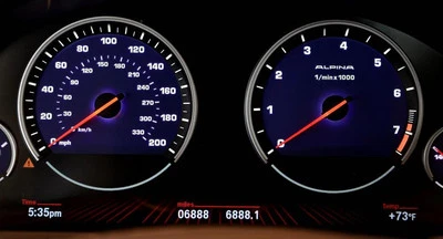 Cuadro de instrumentos BMW F01 F02 Alpina B7 F06 B6 MPH o KMPH OEM NUEVO Y sin codificar Foto 1 de 3