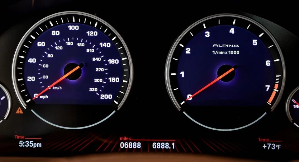 BMW F01 F02 Alpina B7 F06 B6 Instrument Cluster MPH or KMPH OEM NEW & Uncoded - Image 1 of 3