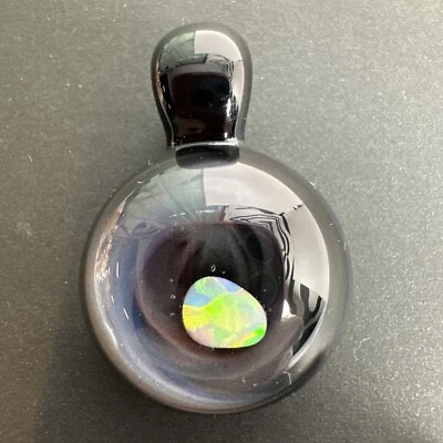 Hecho a mano Arte Vidrio Brillante Encastrado Ópalo Colgante Murano Cuentas Focales Borosilicato Foto 1 de 4