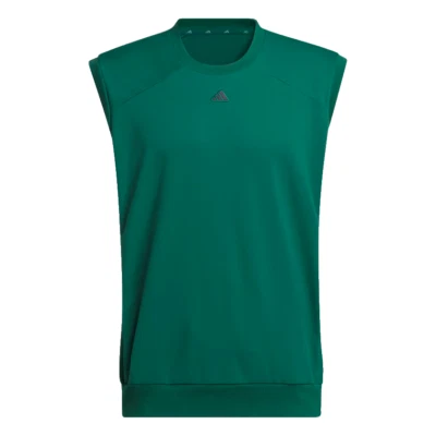 Adidas 2XL Chaleco de Golf Para Hombre Verde/Negro Ajuste Suelto Logo Bolsillos Tirar IN6488 Nuevo Foto 1 de 4