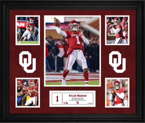 Kyler Murray Oklahoma Sooners Framed 23" x 27" 5-Photo Collage Cover