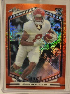 2022 Leaf Metal John Metchie III Orange Mojo B-JM1 Rookie RC  - Bild 1 von 2